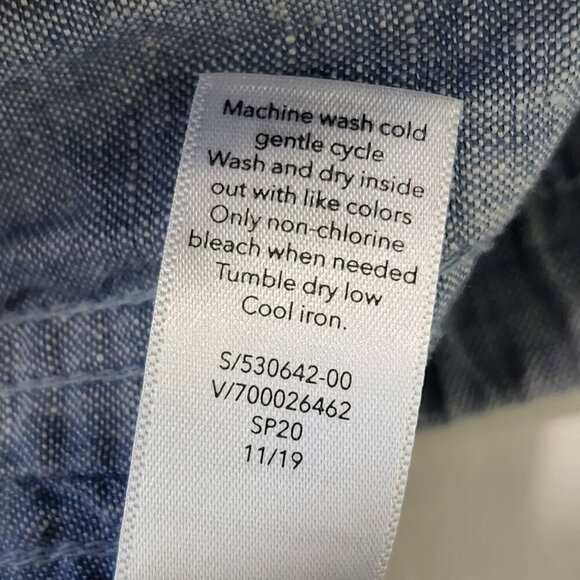 Athleta Cabo 100% Linen Jogger Pants Womens 6 Blue Pull On Casual‎ High Rise - Picture 8 of 10